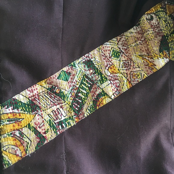 Vintage 1960s, Handmade shirt dress. Dark brown, sash detail, hidden snaps. US 8 - Picture 5 of 5